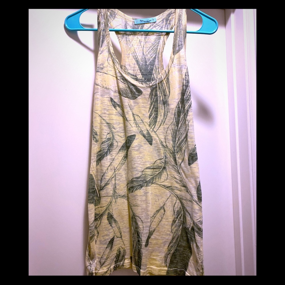 Feather Print Tank Top